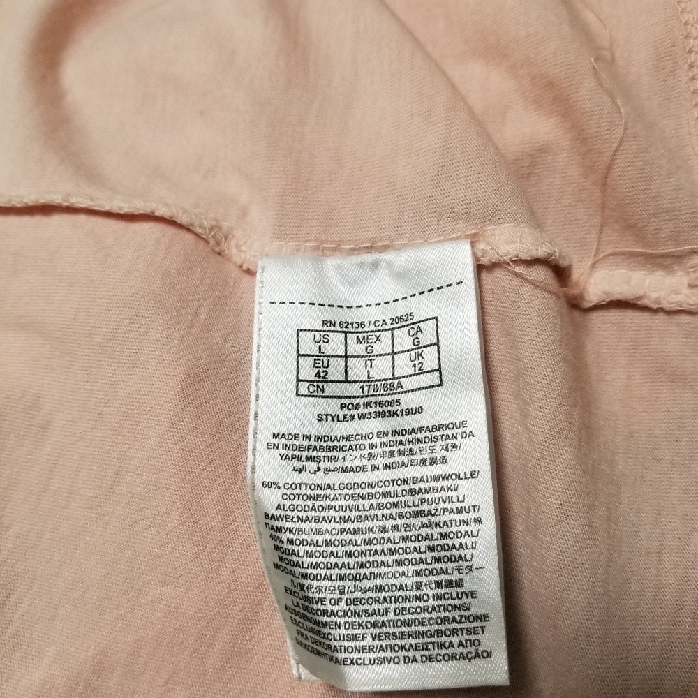 New Guess Pink Beaded Rock T-shirt Distressed Graphic Edgy Trashy & Cute Large - Picture 10 of 10